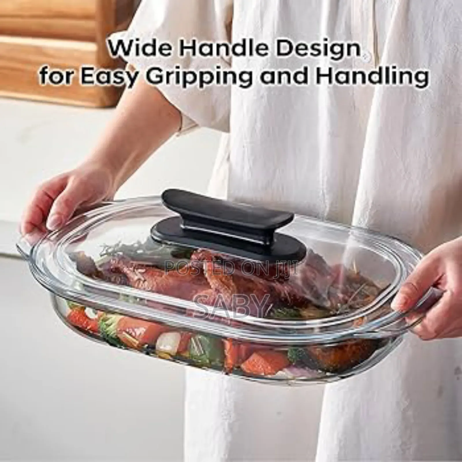 3 Litter Glass Casserole Dish With Glass Lid