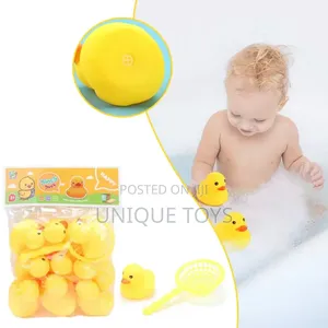 Photo - 2-in-1 Floating Squeaking Bath Ducks With Net Set – 10 PCS