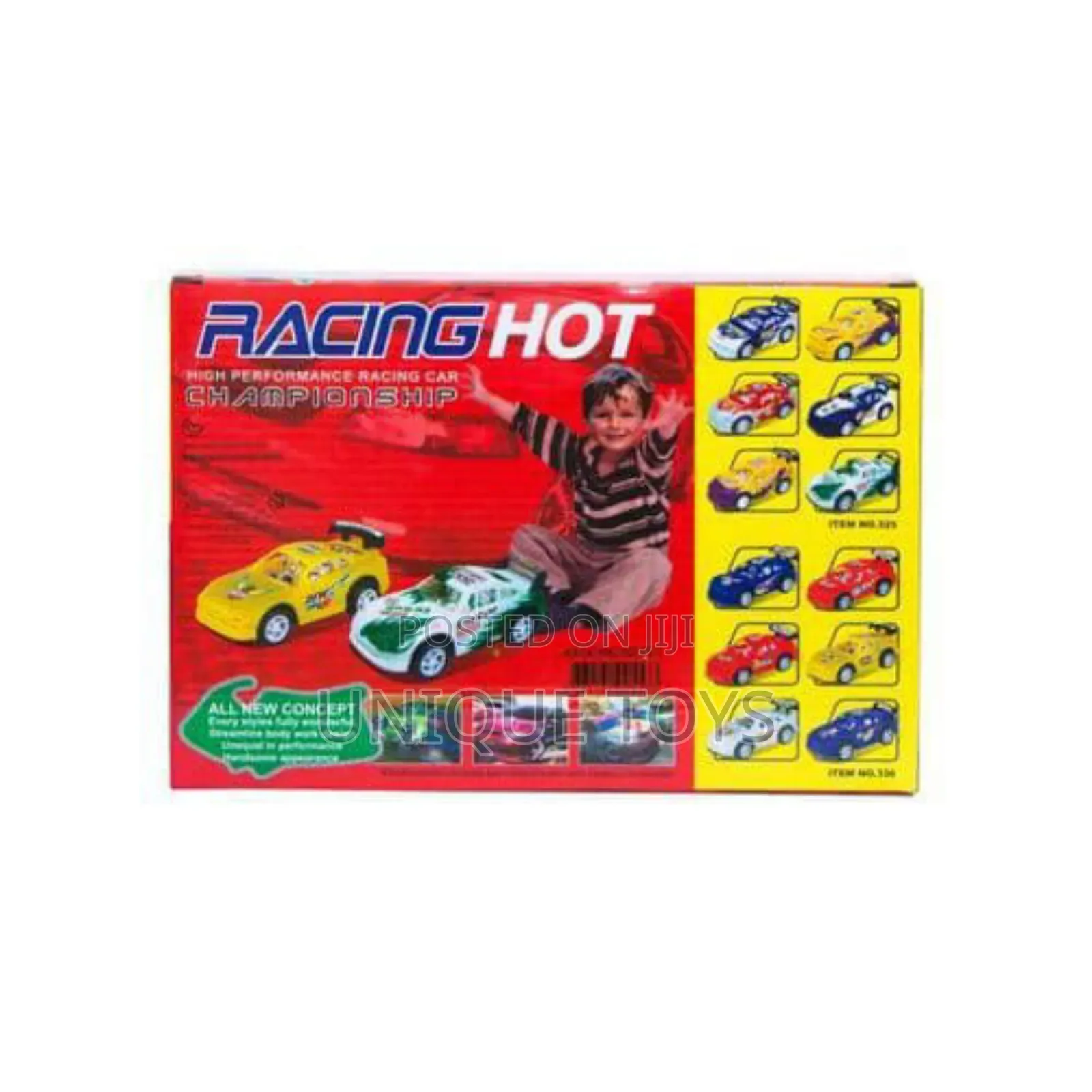 12-Piece Championship Hot Racing Car Play Set