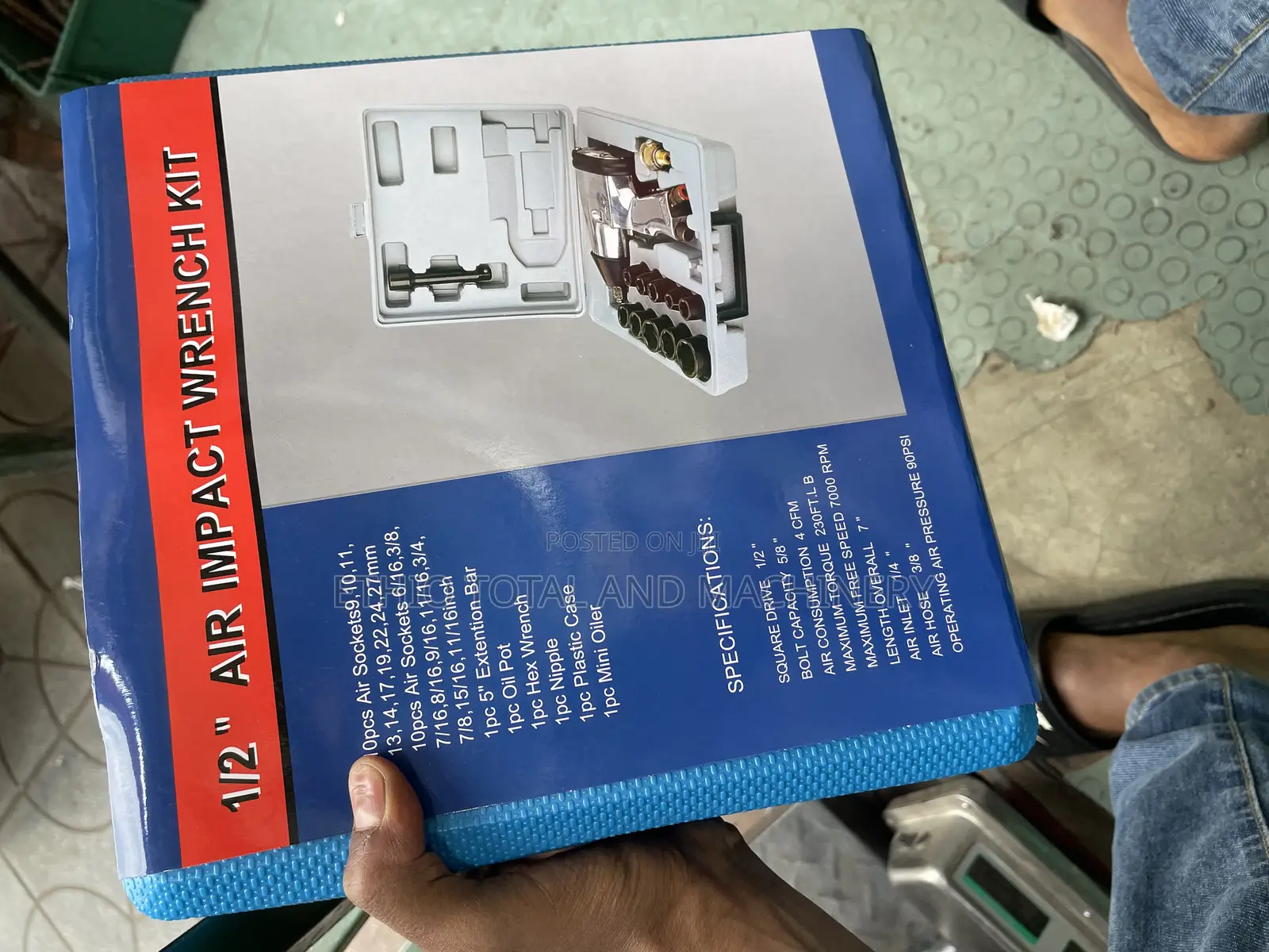 1/2" Air Impact Wrench Kit.