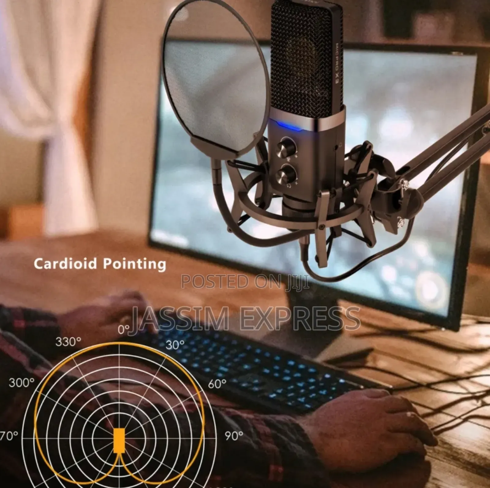 Original Yanmai Professional Cardioid Studio Microphone
With Boom Arm