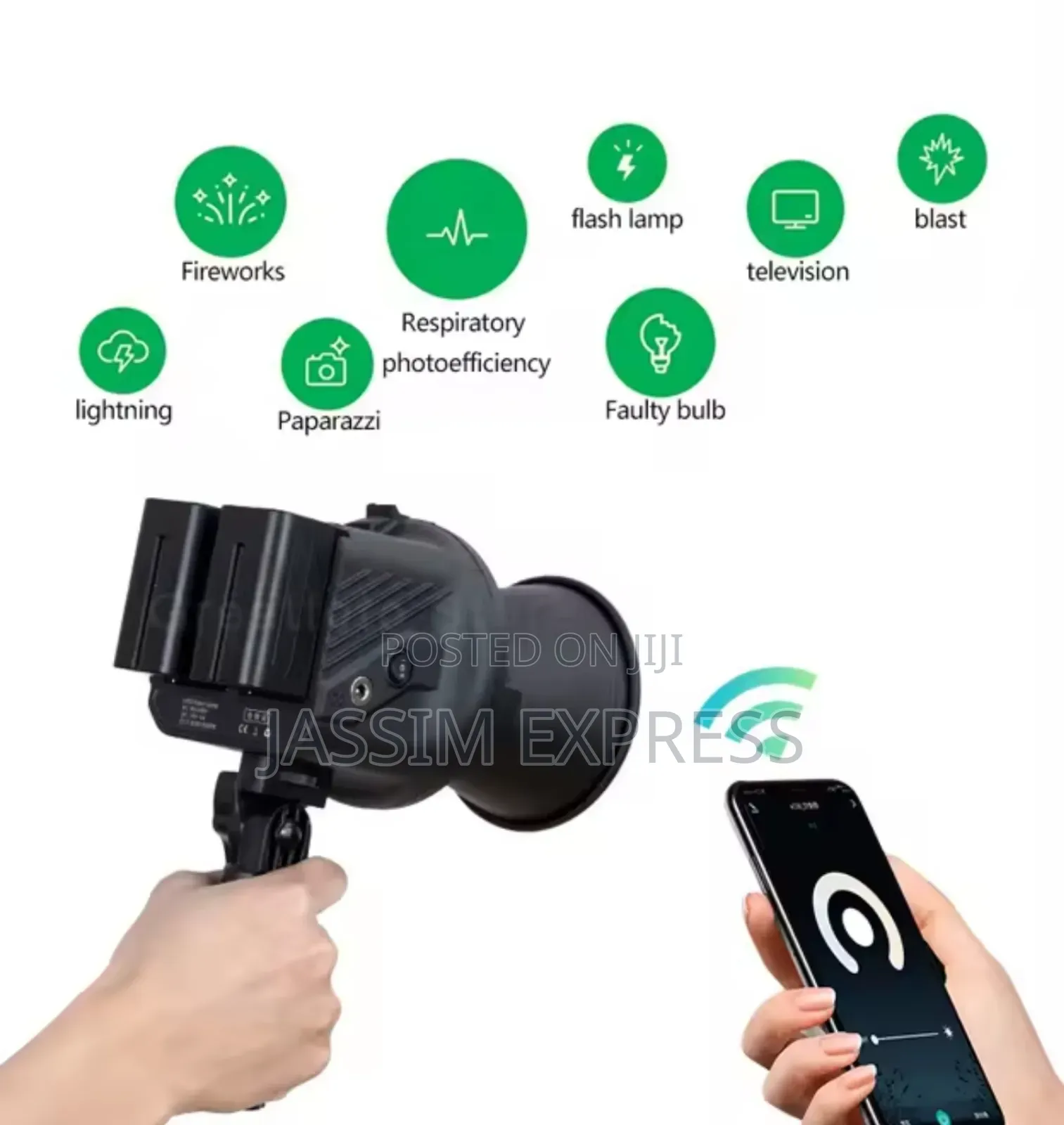 60 Watt የሆነ በእጅ መያዝ የሚችል Handheld Professional Studio Light