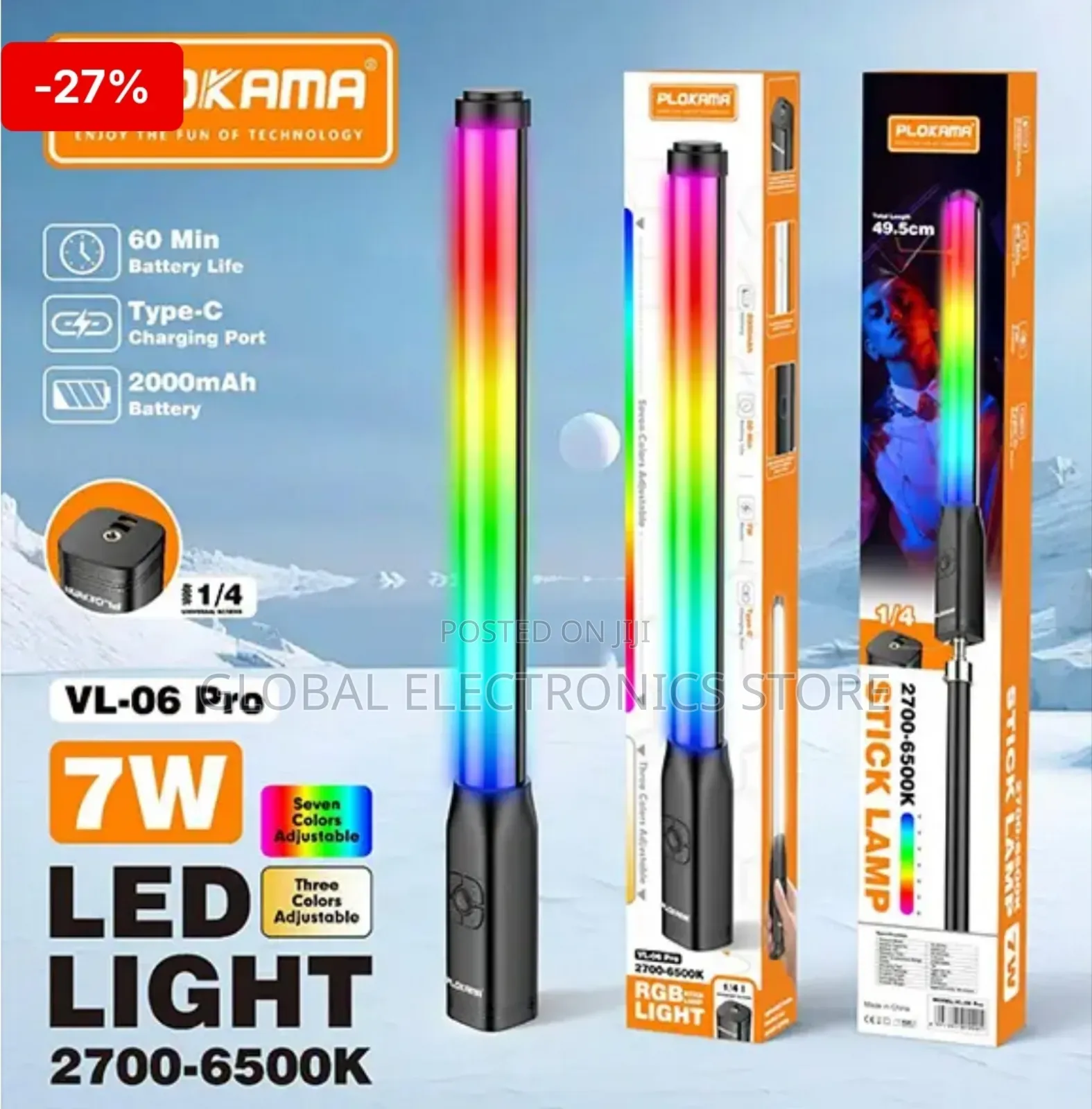 Pro Portable RGB Handheld Stick Light for Creators Events