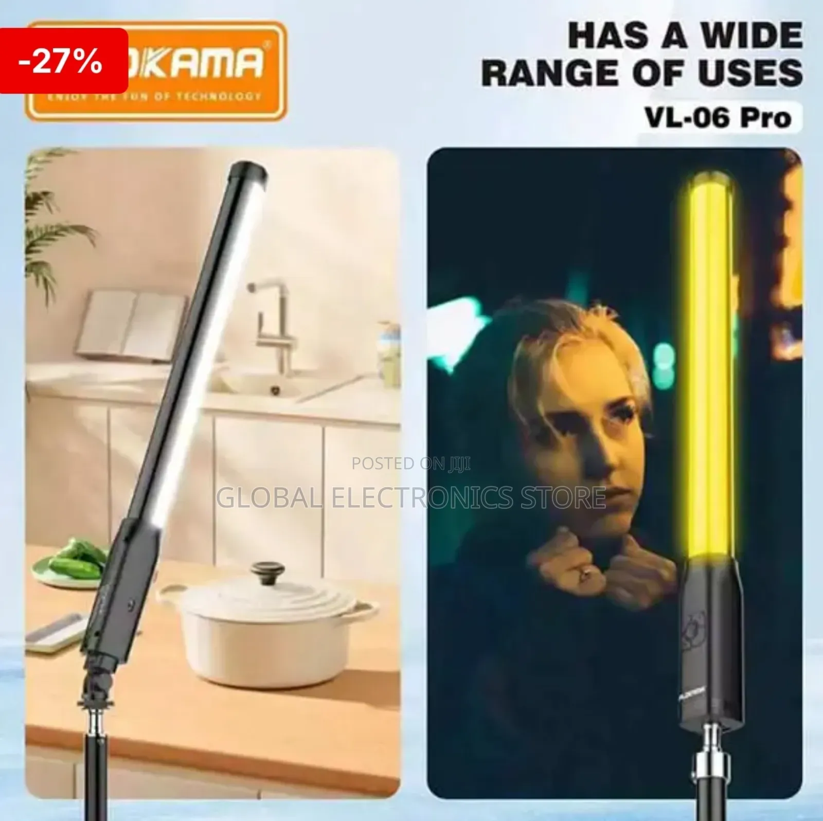 Pro Portable RGB Handheld Stick Light for Creators Events