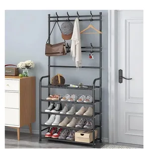 Photo - L-shaped Clothes Organizer–Thickened Steel Double Hooks