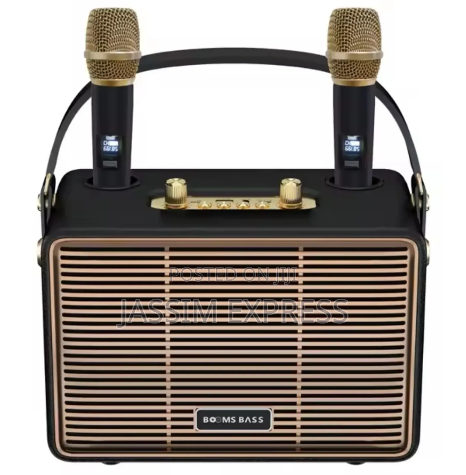 እጅግ ከፍተኛ ጥራት ያለው Karoke Speaker With Two Microphone