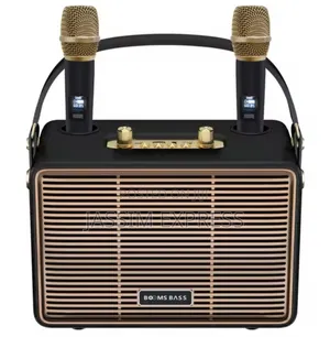 እጅግ ከፍተኛ ጥራት ያለው Karoke Speaker With Two Microphone