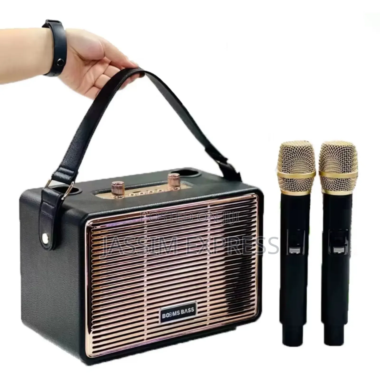 እጅግ ከፍተኛ ጥራት ያለው Karoke Speaker With Two Microphone