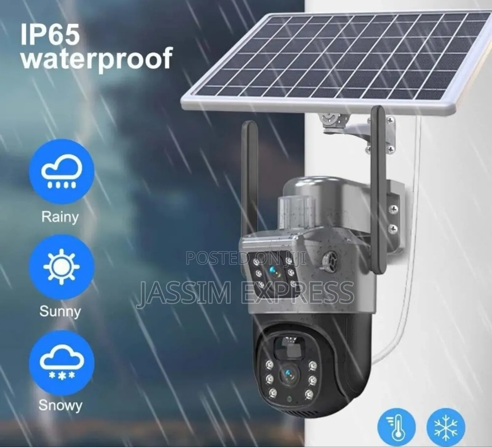 Dual Lens ያለው Solar የሆነ ሲም ካርድ ሚቀበልበቻርጅ ሚሰራ Security Camera(በማከፋፈያ ዋጋ)