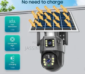 Dual Lens ያለው Solar የሆነ ሲም ካርድ ሚቀበልበቻርጅ ሚሰራ Security Camera(በማከፋፈያ ዋጋ)