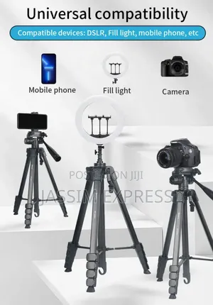 Jmary Heavy Duty Tripod for Phone and Camera (Max 1.7m and 3kg)
