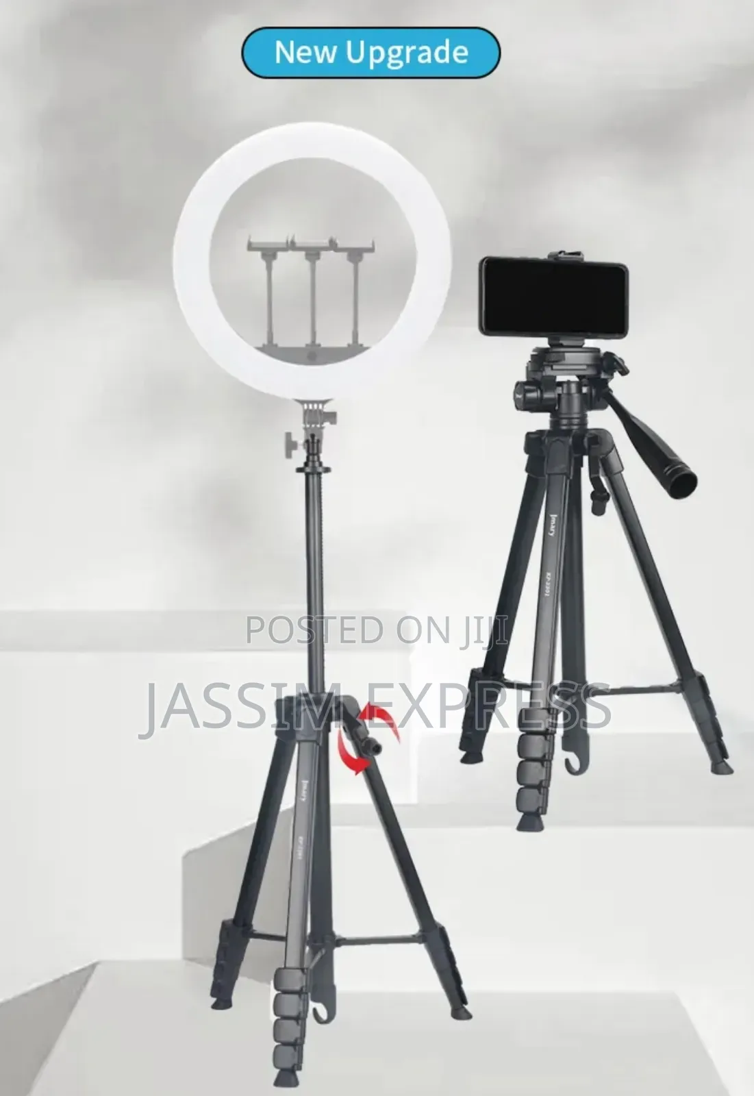 Jmary Heavy Duty Tripod for Phone and Camera (Max 1.7m and 3kg)