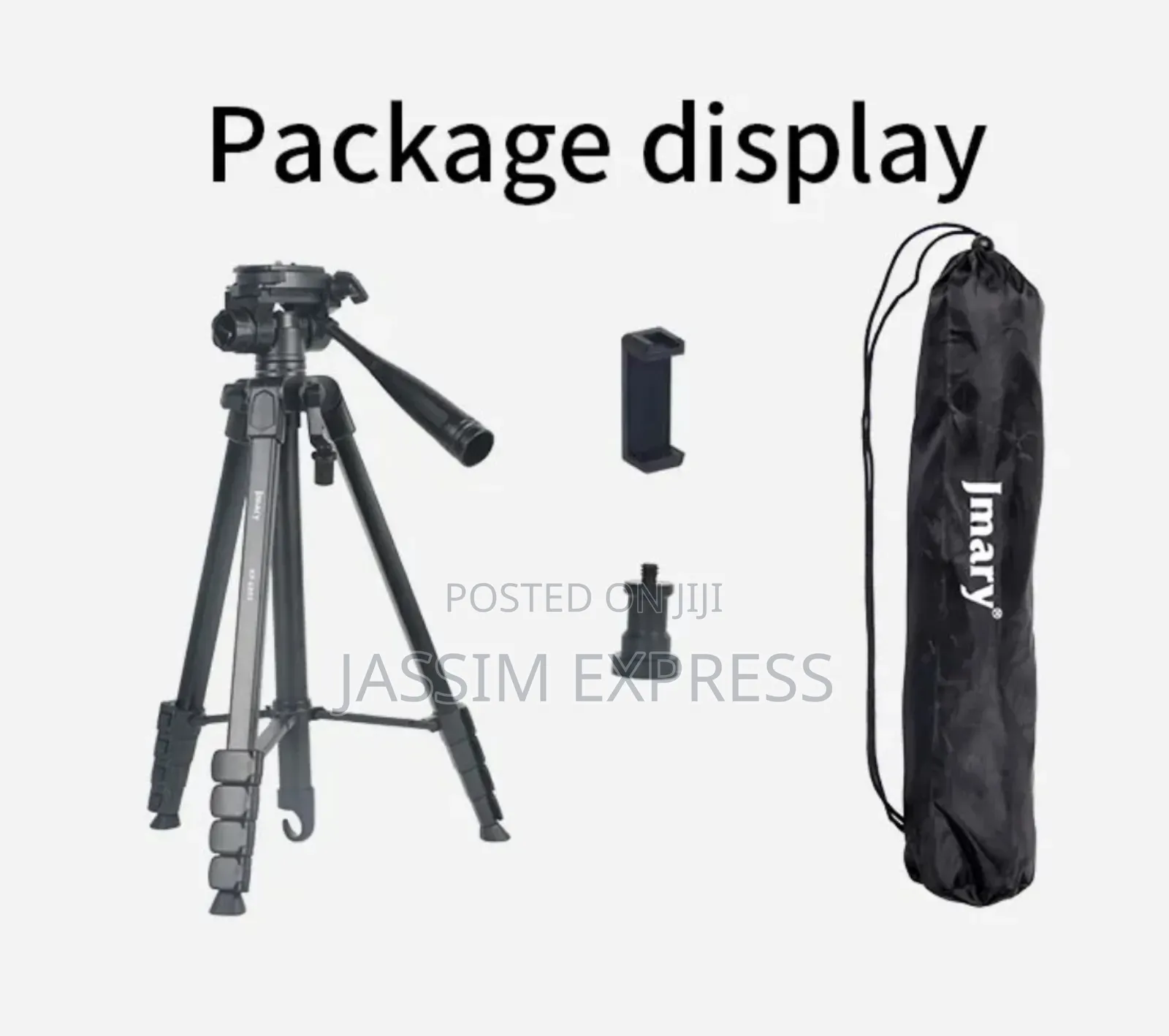 Jmary Heavy Duty Tripod for Phone and Camera (Max 1.7m and 3kg)