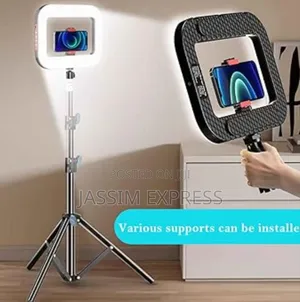 Battery ያለው RGB Led Ringlight ለስልክም ለካሜራም የሚሆን ከ2ሜትር Tripod