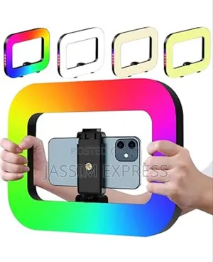 Battery ያለው RGB Led Ringlight ለስልክም ለካሜራም የሚሆን ከ2ሜትር Tripod