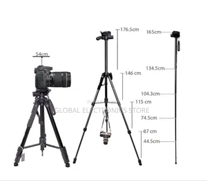 Jmary Super Duty Professional Tripod for All DSLR Cameras(Max4kg1.75m)