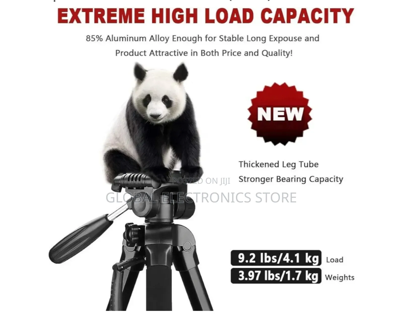 Jmary Super Duty Professional Tripod for All DSLR Cameras(Max4kg1.75m)