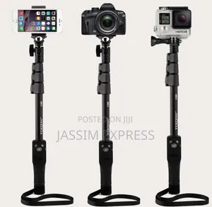 2በ1 የያዘ Selfi Stick Tripod በብሉቱዝ የሚሰራ እና የራሱ ሪሞት ያለው (1.2 Meter የሚረዝም)