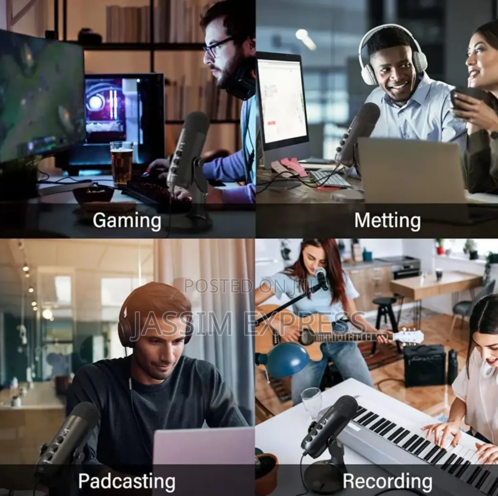 Jmary Professional Usb Hypercardioid Microphone