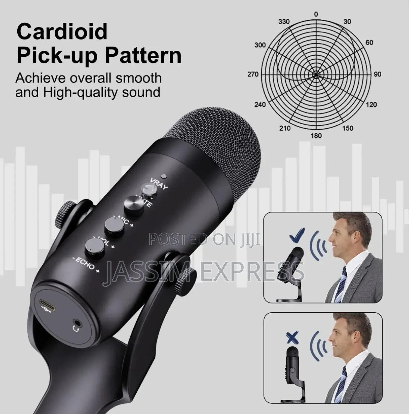 Jmary Professional Usb Hypercardioid Microphone