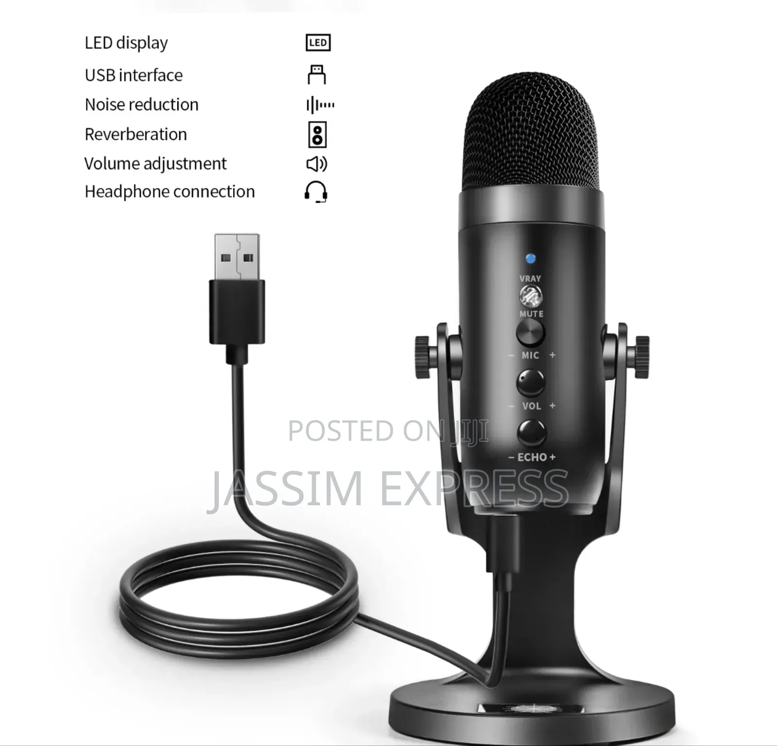 Jmary Professional Usb Hypercardioid Microphone