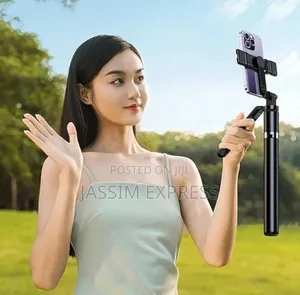 እስከ 1.75m መርዘም የሚችል ለስልክ ለdslr ካሜራም የሚሆን Selfi Stick Tripod ከlight ጋር