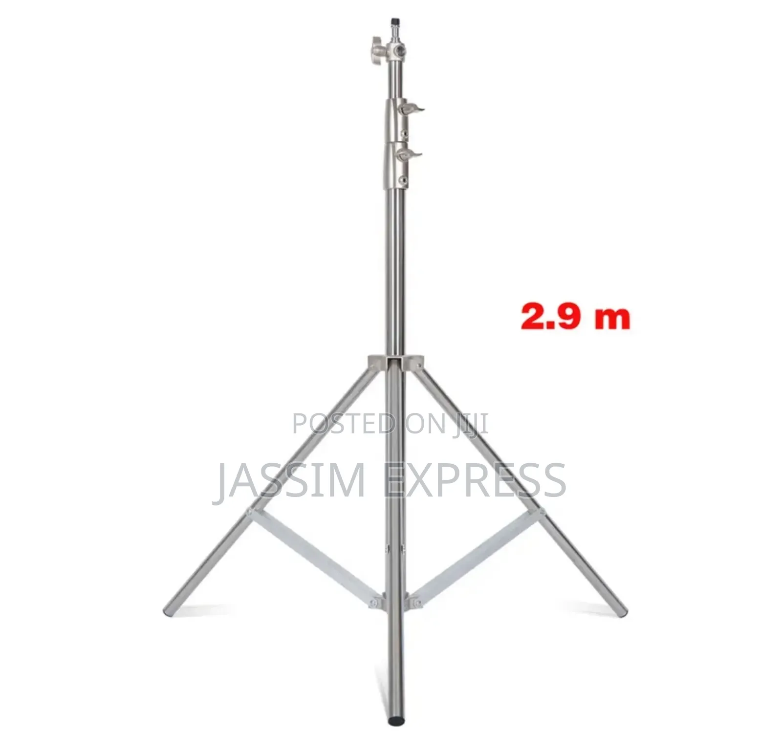 ለሁልም አይነት Lights የሚሆን Stainless Steel Lightstand Heavy Duty(Max 2.8m)