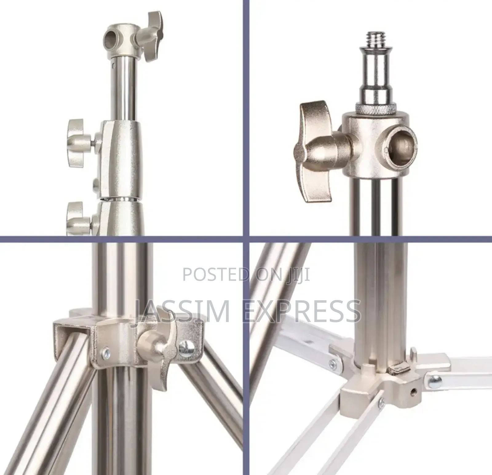 ለሁልም አይነት Lights የሚሆን Stainless Steel Lightstand Heavy Duty(Max 2.8m)