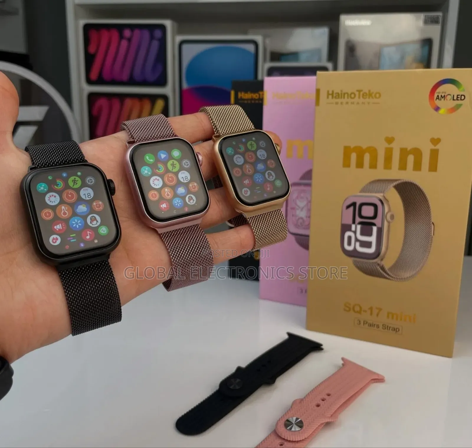 Germany Mini Ladies Smart Watch 38mm With 3 Straps