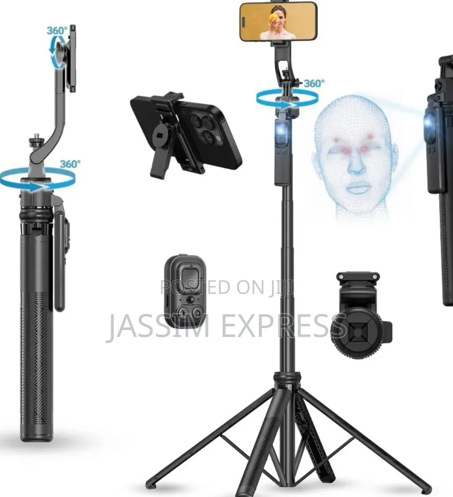 Ai Face Tracking Anti-Shake Gimbal Quadruped Tripod