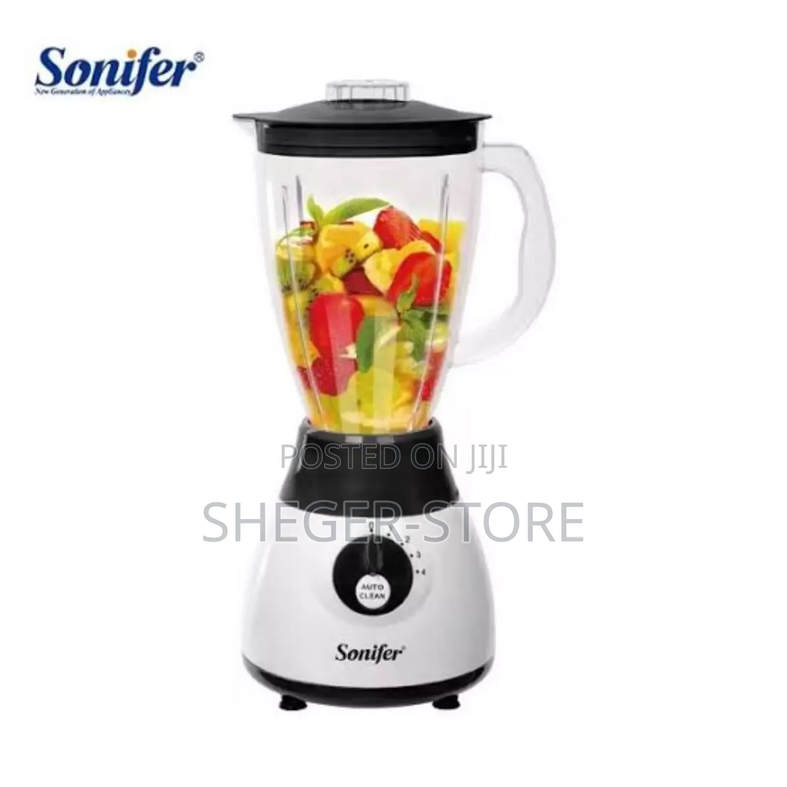 2 in 1sonifer Juicer
( የጁስ እና የቡና መፍጪያ 300watt 1.5 ሊትር የሚይዝ የማይካ ጆግ
)