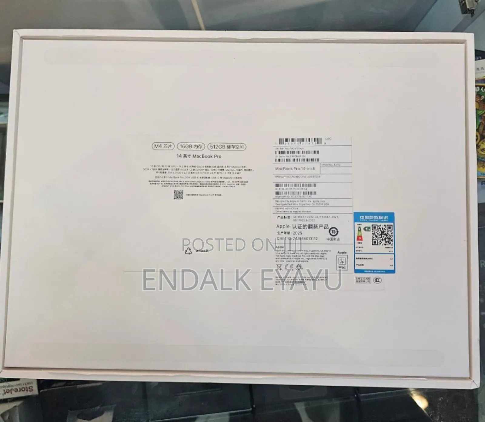 New Apple MacBook Pro 2024 M4 Pro 14-Inch 16GB Apple M4 SSD 512GB