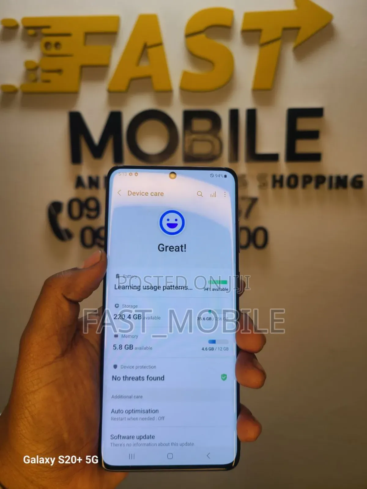 New Samsung Galaxy S20+ 5G 256 GB Black