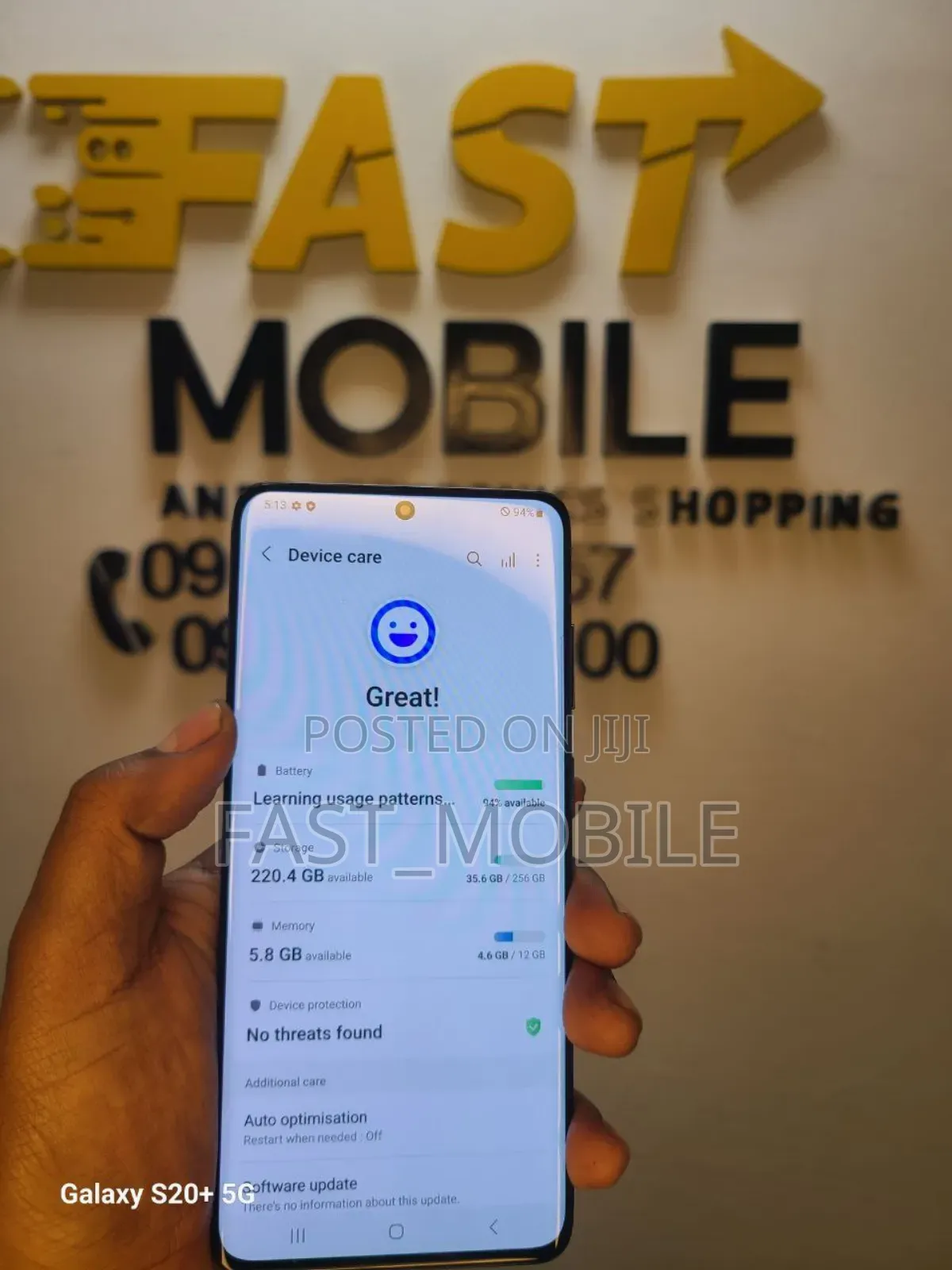 New Samsung Galaxy S20+ 128 GB Black