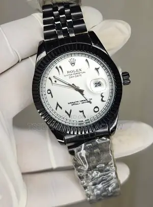 Photo - Arabic Numeric Metal Chain Date Working Rolex Brand Men’S Hand Watch