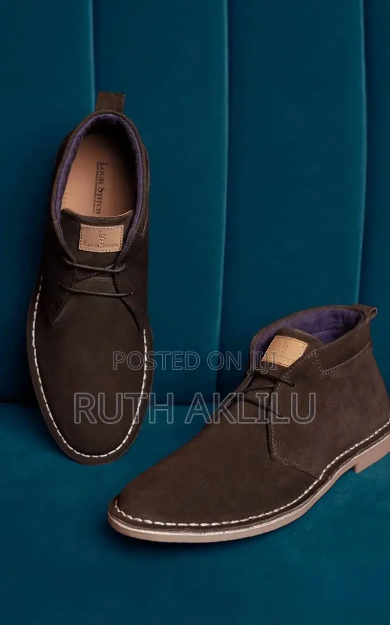 Men Bistre Brown Italian Suede Boots