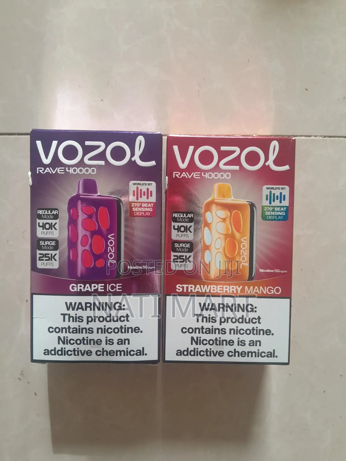 Vozol Vape Mango Peach and Grape