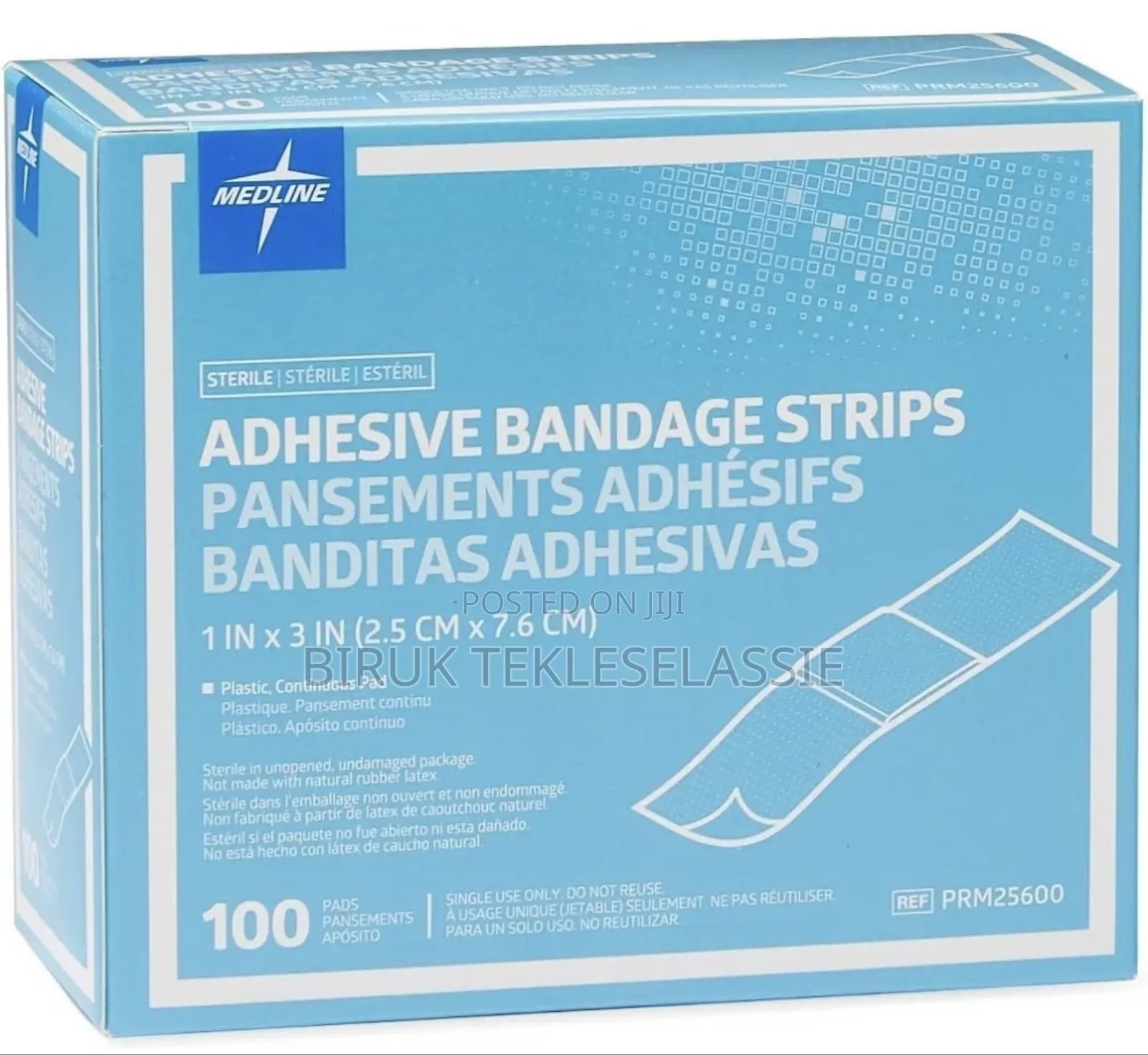 Medline Plastic Adhesive Bandages, 1 X 3 Inches, Box Of 100