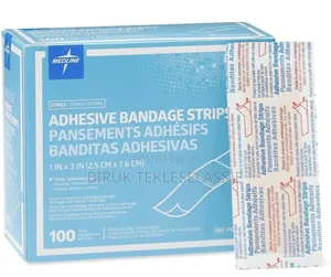Medline Plastic Adhesive Bandages, 1 X 3 Inches, Box Of 100