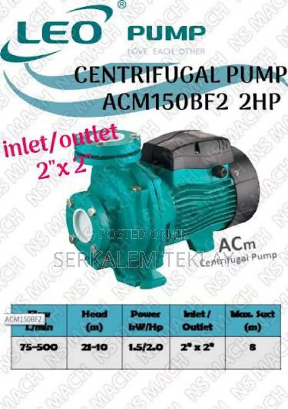 Leo 2hp Water Pump