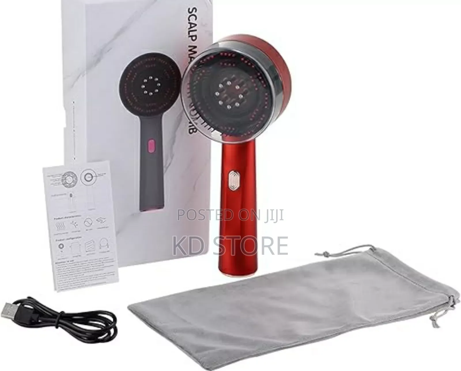Red Light Electric Scalp Massager