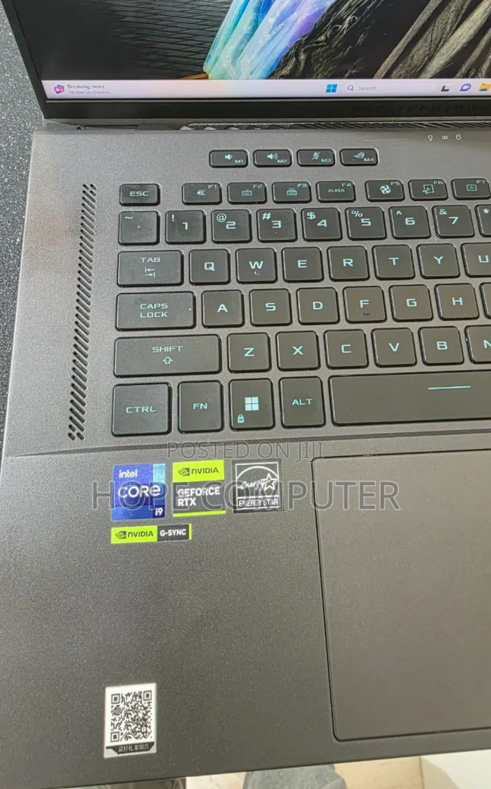 New Laptop Asus ROG Zephyrus G15 16GB Intel Core I9 SSD 1T