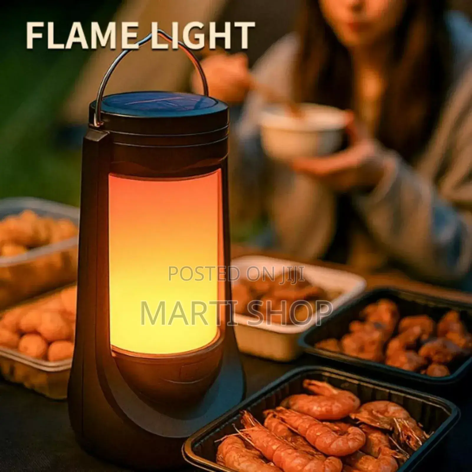 Flickering Solar Camping Light