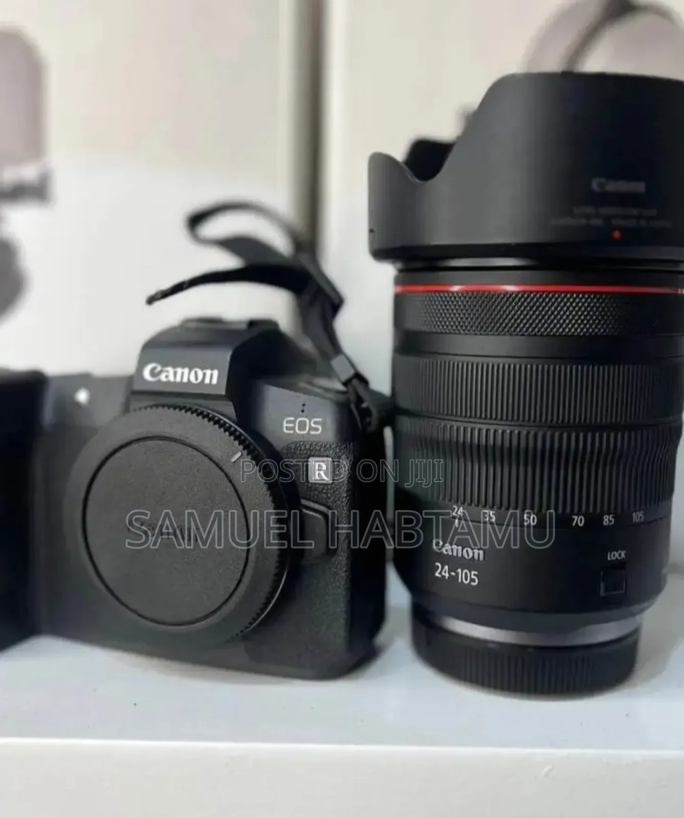 Canon R Camera With 24-105 Red Lens