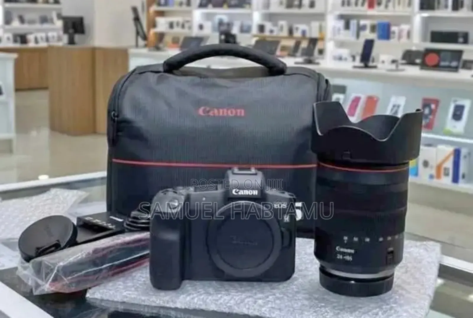 Canon R Camera With 24-105 Red Lens