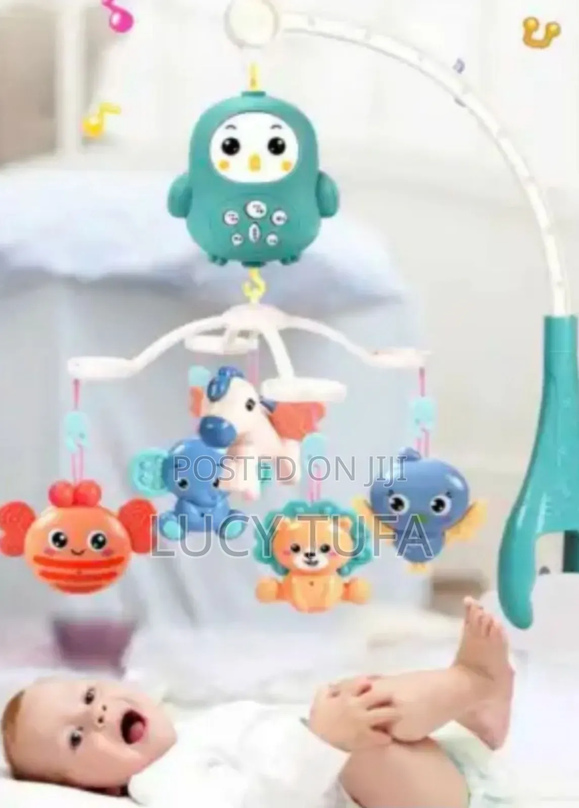 Baby Bed Bell የልጆች አልጋ መጫዎቻ
በባትሪ የሚሰራ በራሱ የሚሽከረከር