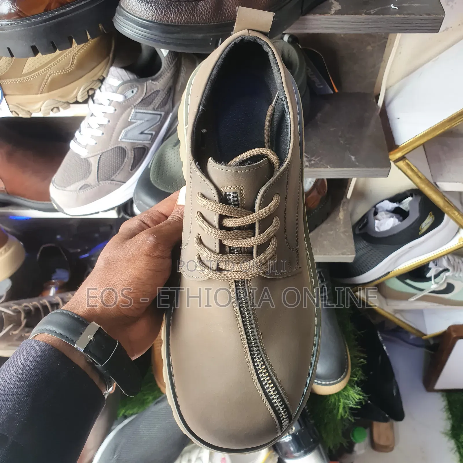 Fashion Chunky Sole Derby Boots [On Hand]