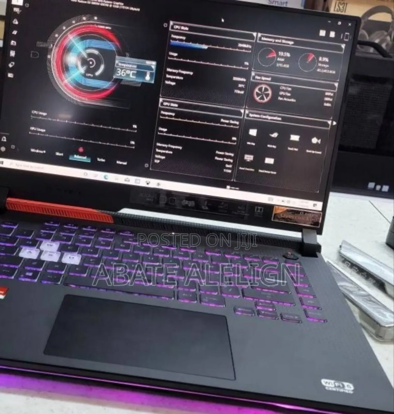 New Laptop Asus ROG Strix G15 16GB AMD Ryzen 9 SSD 512GB