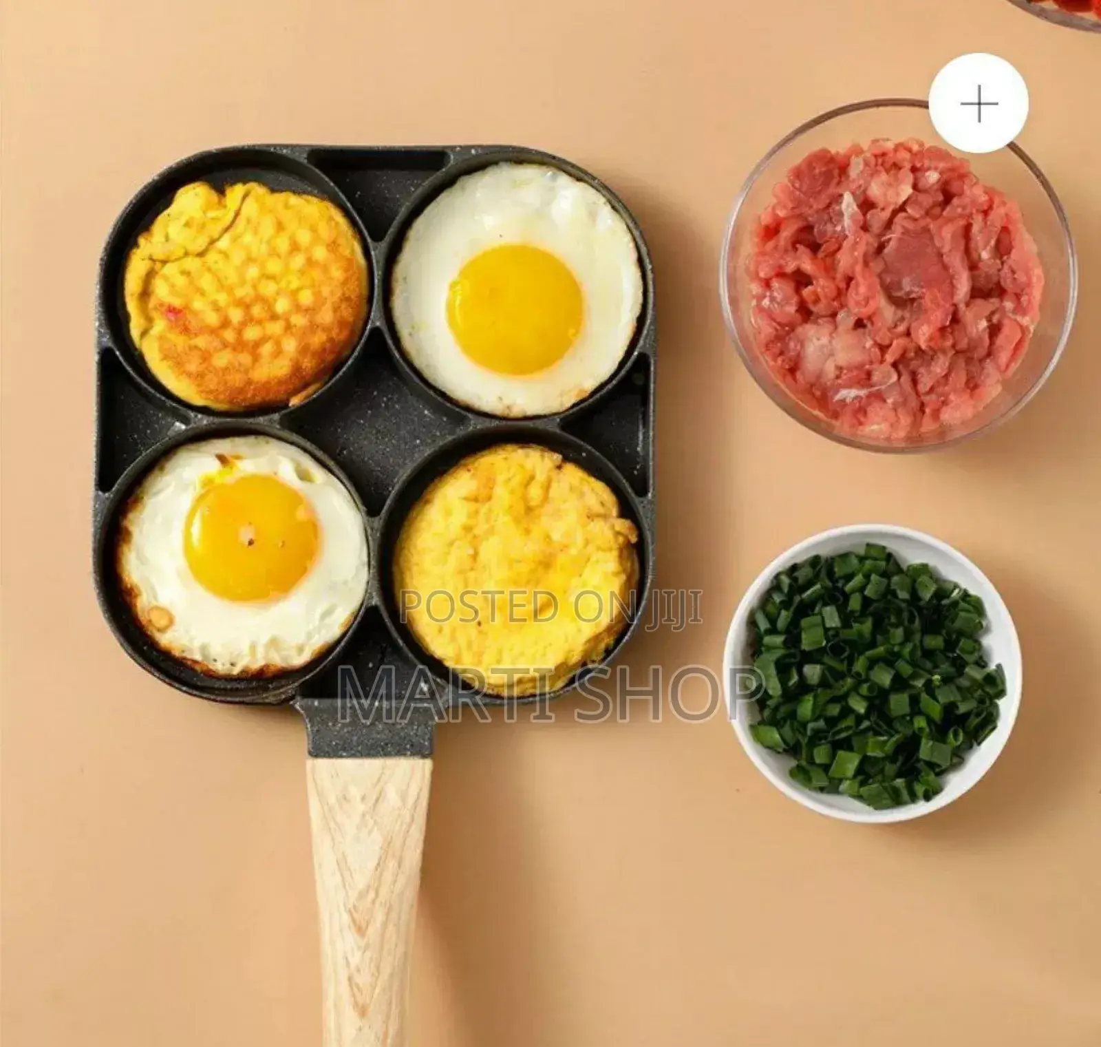 4 in 1 Flat Bottom Omelette Egg Pan