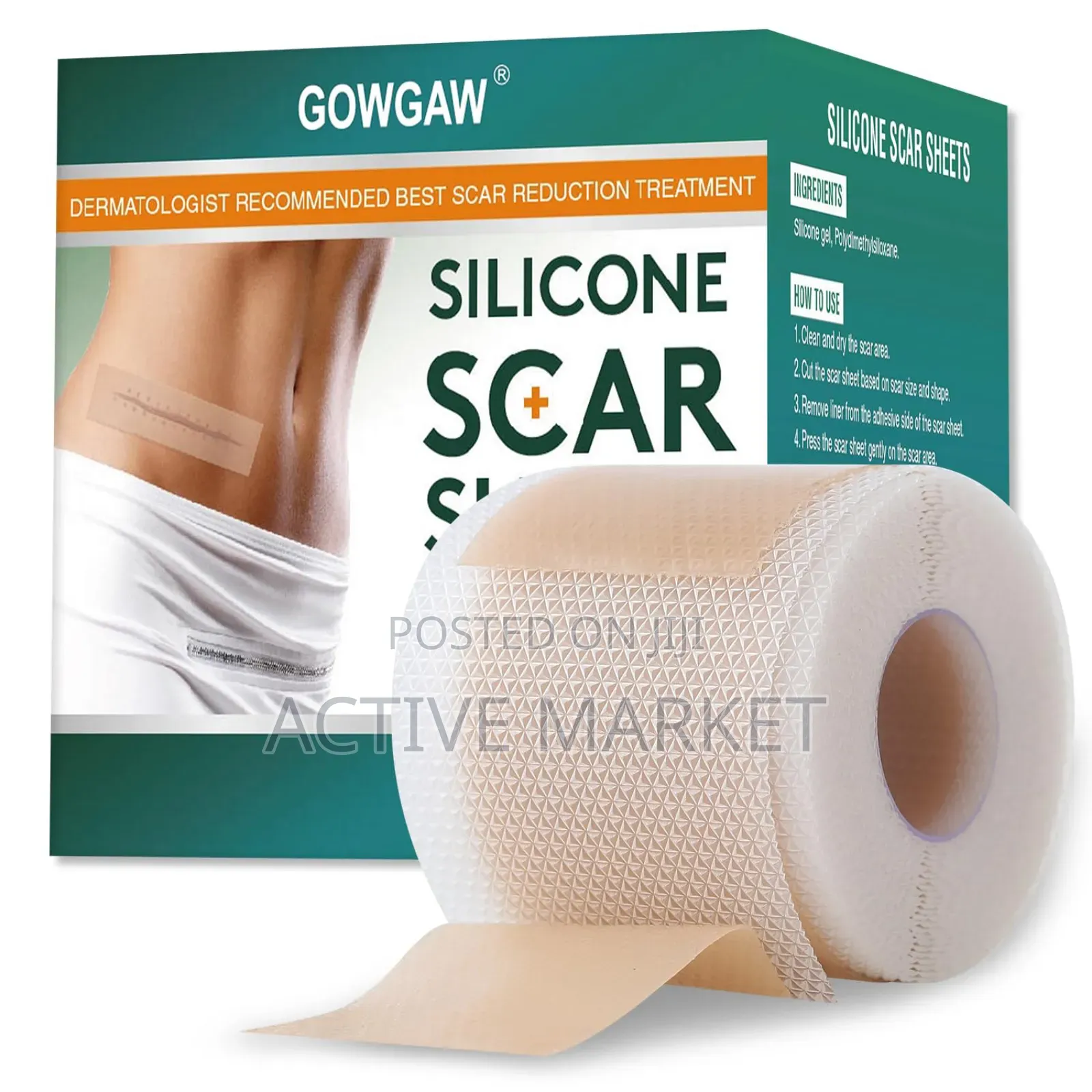 Silicone Scar Sheets የጠባሳ ማጥፊያ
